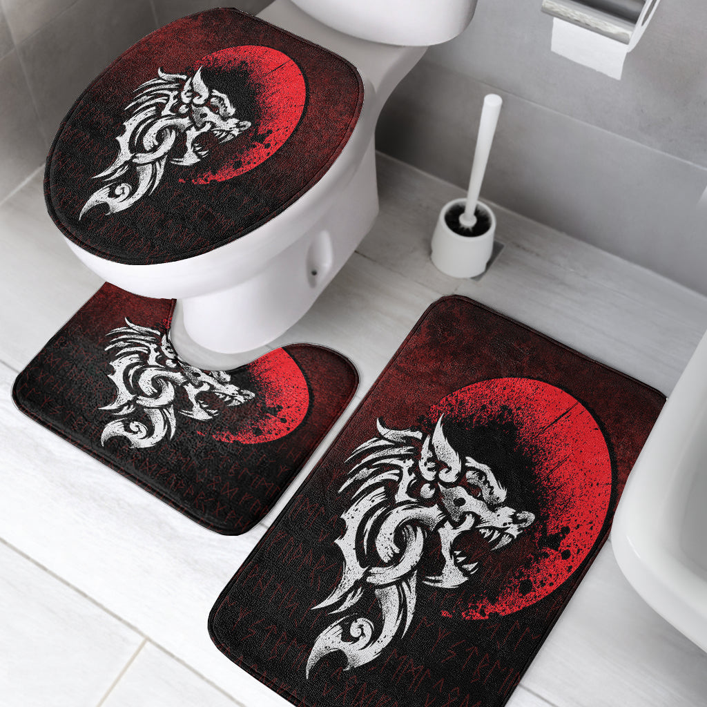 VikingStyle Bathroom Set Viking Fenrir Monstrous Wolf Norse Bathroom